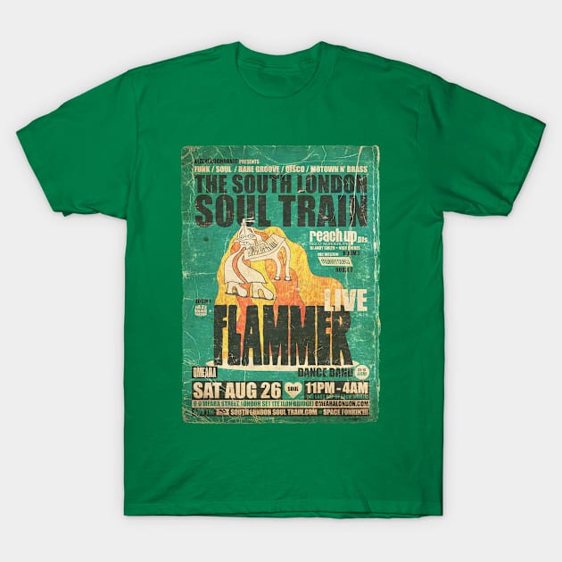 POSTER TOUR - SOUL TRAIN THE SOUTH LONDON 173 T-Shirt by Promags99